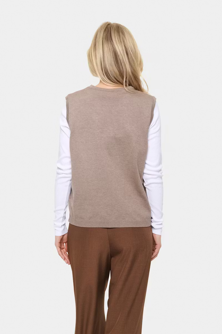 MilaSZ Waistcoat Atmos Melange / Nature
