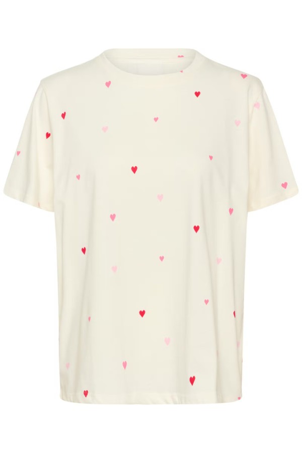 Johanna T-shirt  Ice Pink Multi un Hearts