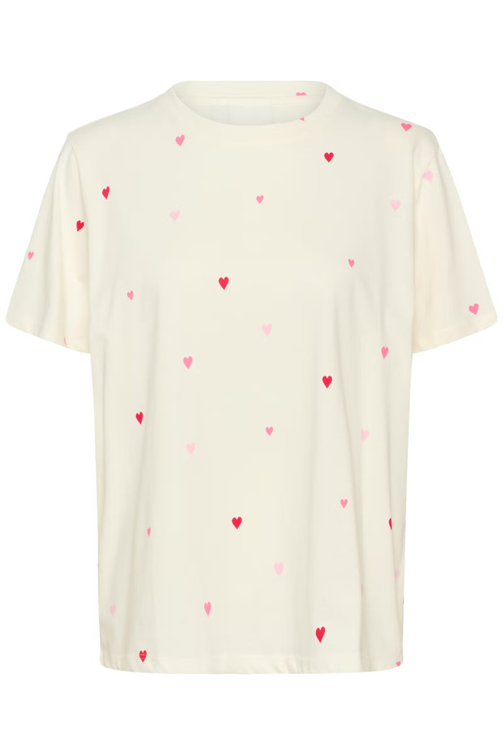Johanna T-shirt  Ice Pink Multi un Hearts