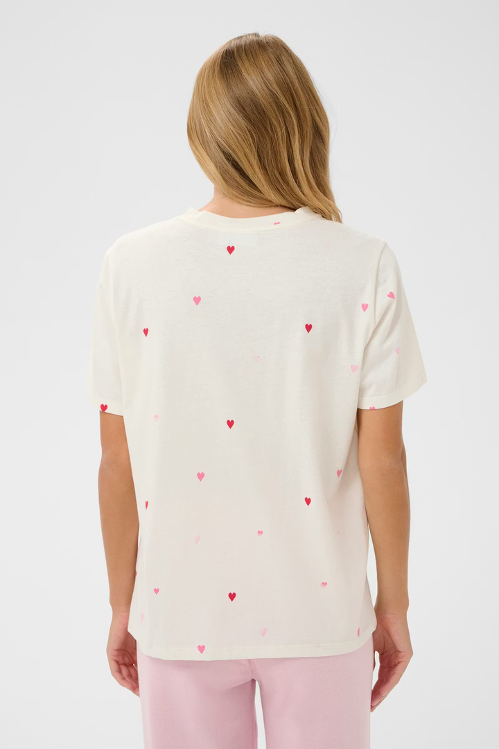 Johanna T-shirt  Ice Pink Multi un Hearts