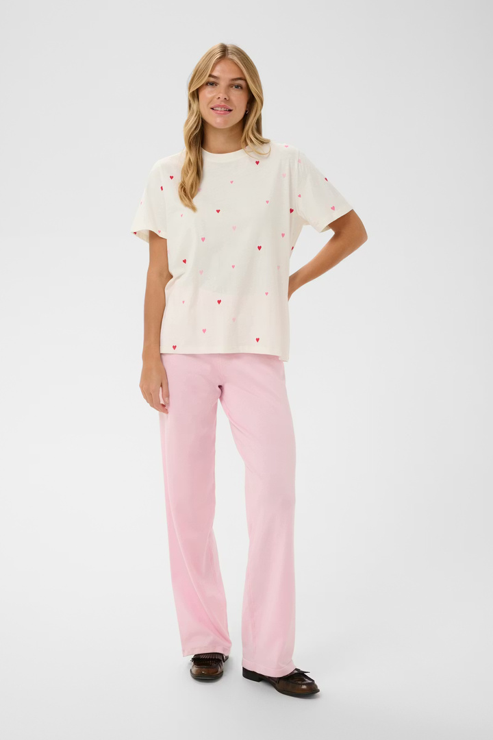 Johanna T-shirt  Ice Pink Multi un Hearts