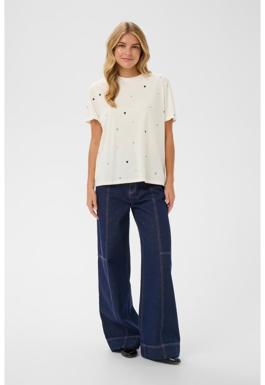 Johanna T-shirt Ice Blue Multi un Hearts