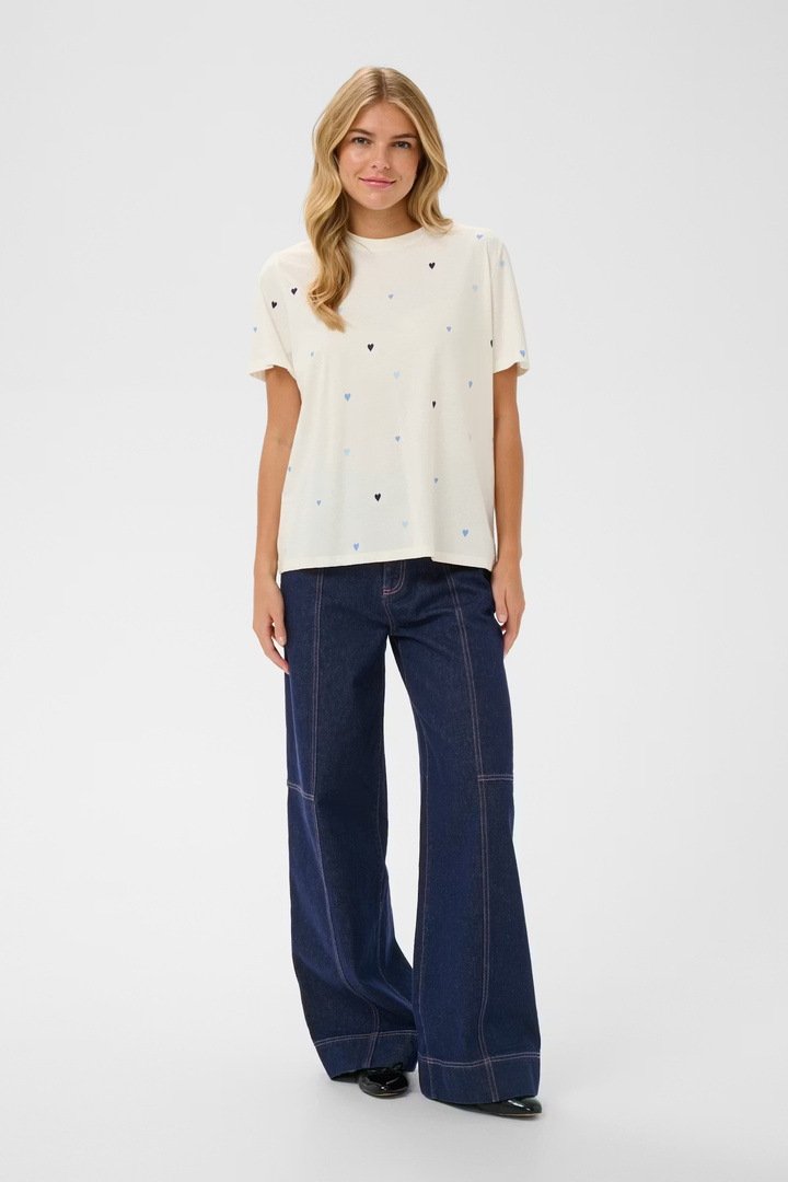 Johanna T-shirt Ice Blue Multi un Hearts