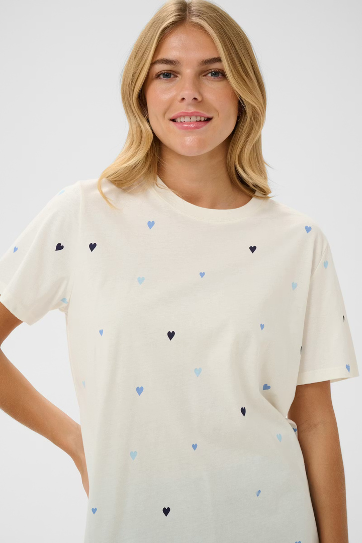 Johanna T-shirt Ice Blue Multi un Hearts