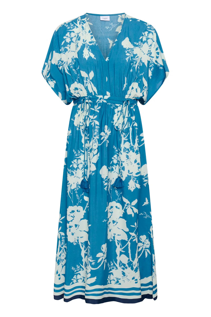 RashedaSZ Dress Vallarta Blue Flower Bouquet