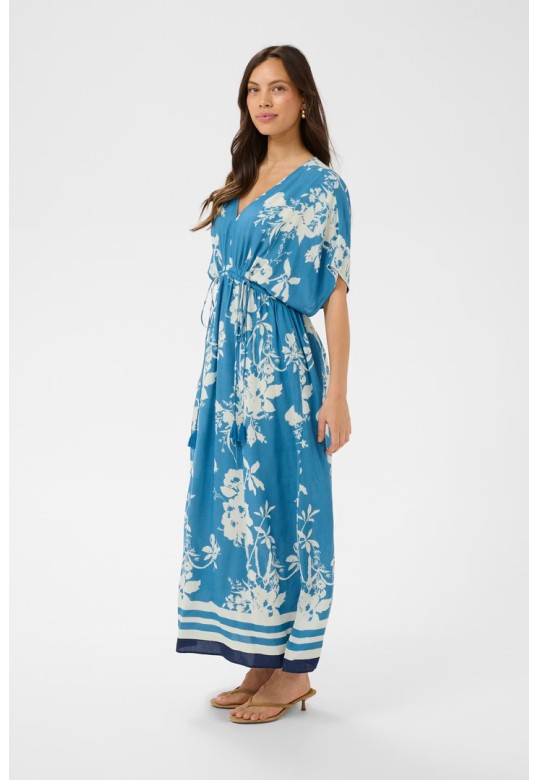 RashedaSZ Dress Vallarta Blue Flower Bouquet