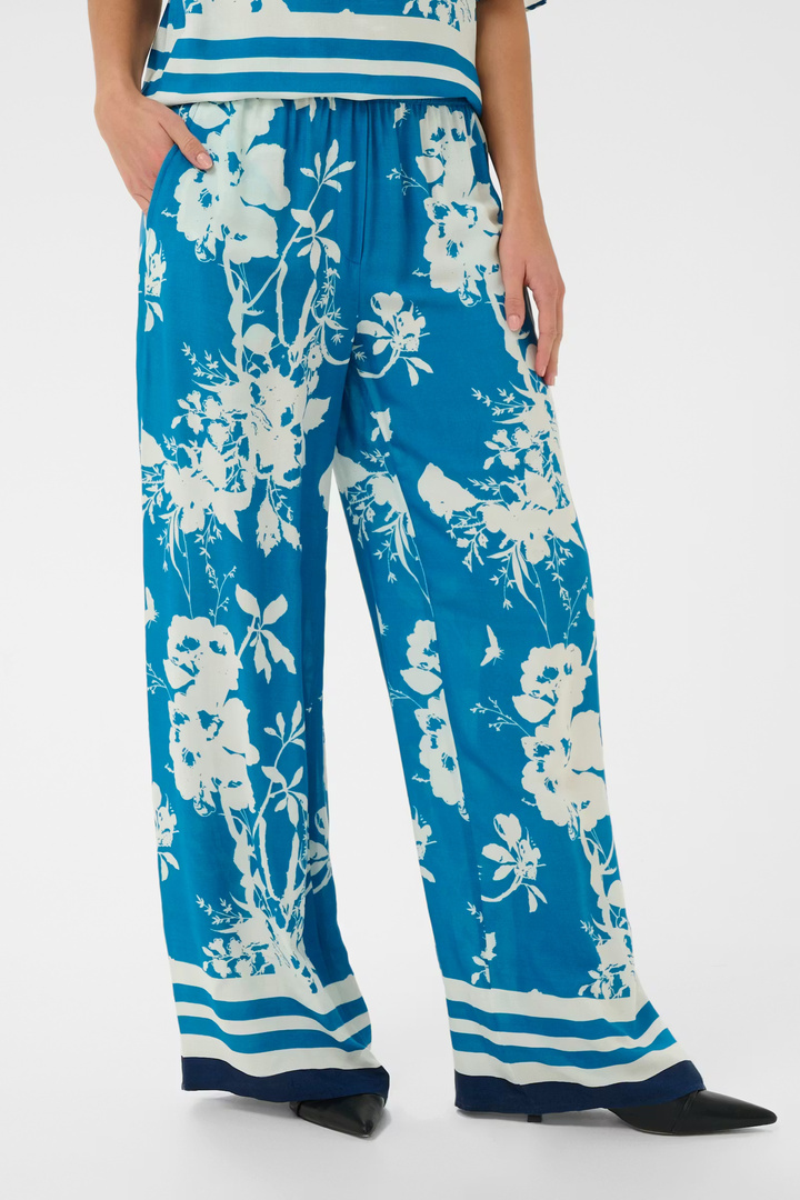 RashedaSZ Trousers Vallarta Blue Flower Bouquet
