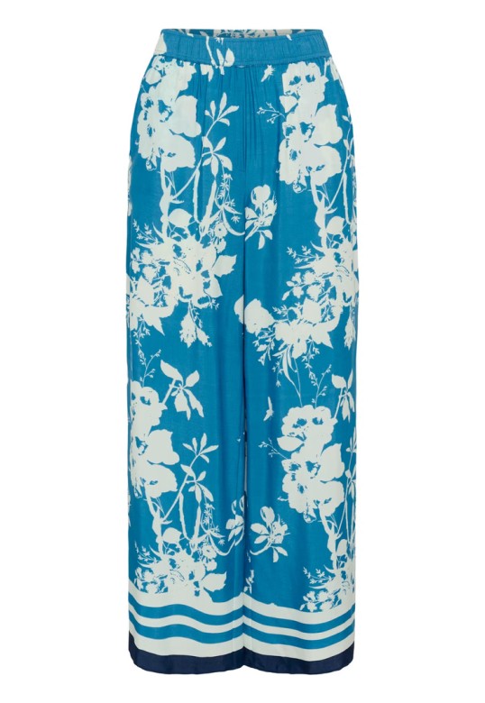 RashedaSZ Trousers Vallarta Blue Flower Bouquet