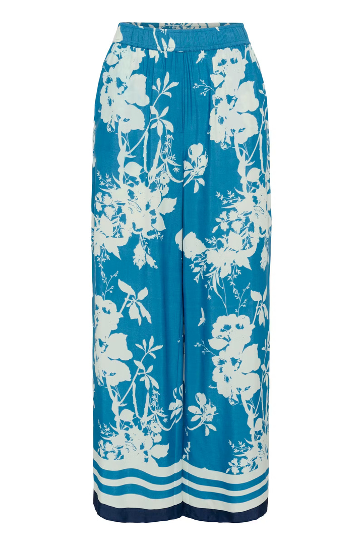 RashedaSZ Trousers Vallarta Blue Flower Bouquet