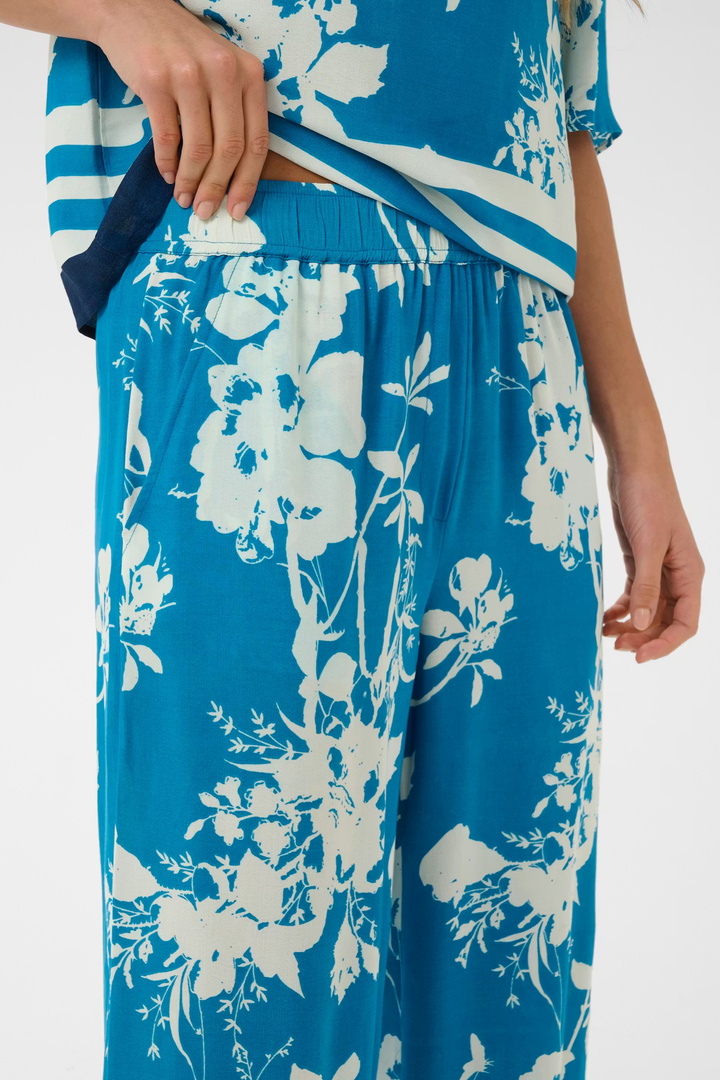 RashedaSZ Trousers Vallarta Blue Flower Bouquet