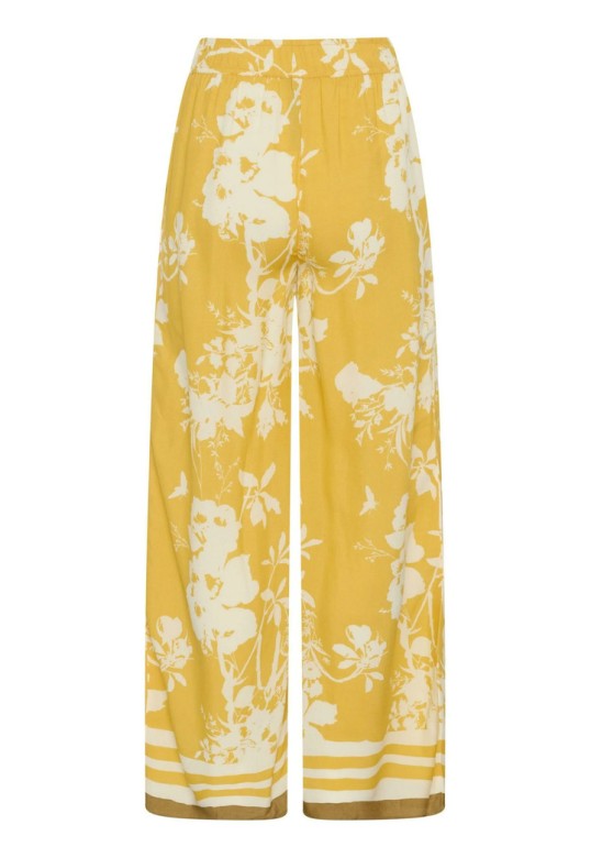 RashedaSZ Trousers Golden Apricot Flower Bouquet