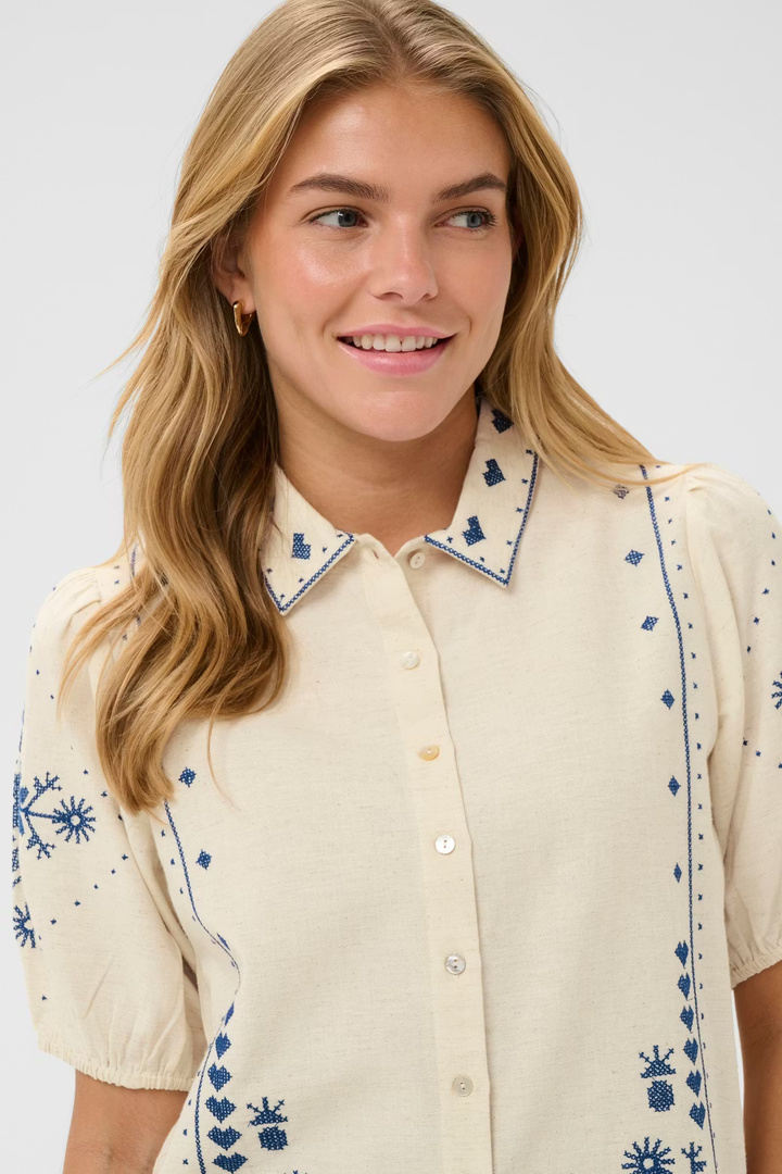 RomelleSZ Shirt Turtledove / White