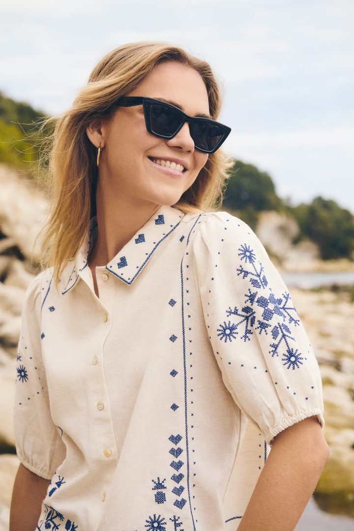RomelleSZ Shirt Turtledove / White