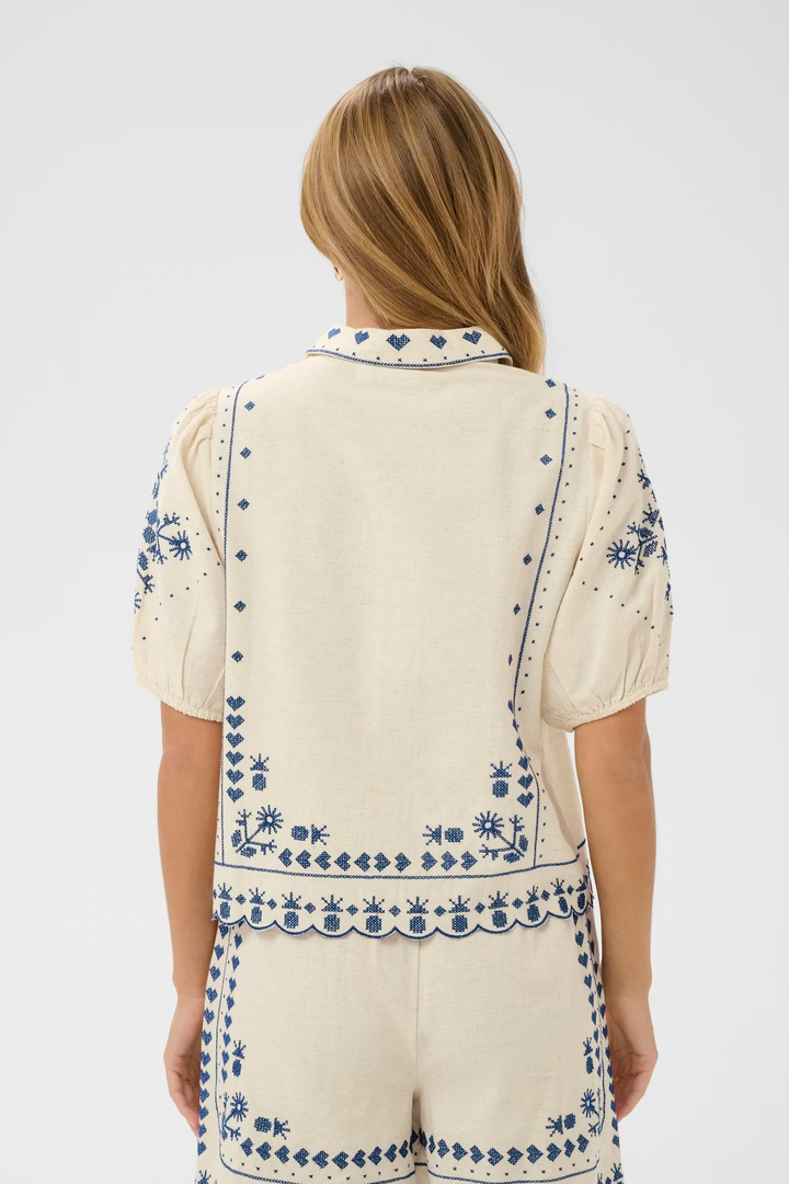 RomelleSZ Shirt Turtledove / White