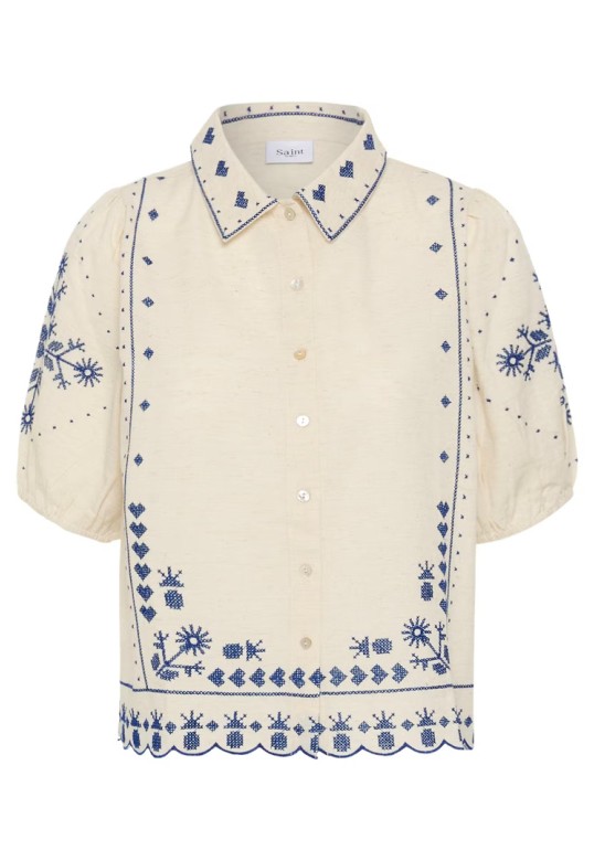 RomelleSZ Shirt Turtledove / White