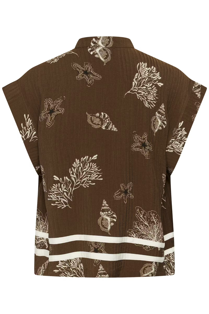 RosashellSZ Blouse Fudge Sea Shell / Brown