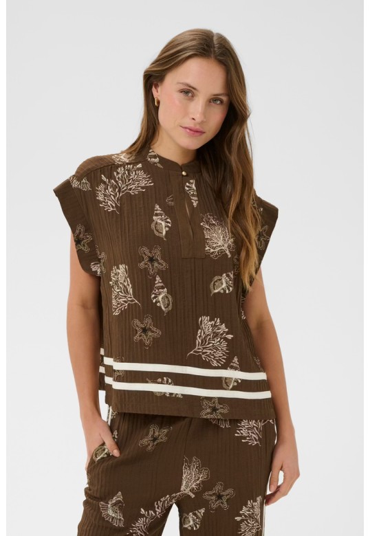 RosashellSZ Blouse Fudge Sea Shell / Brown