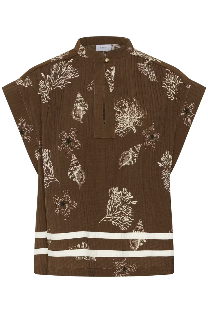 RosashellSZ Blouse Fudge Sea Shell / Brown