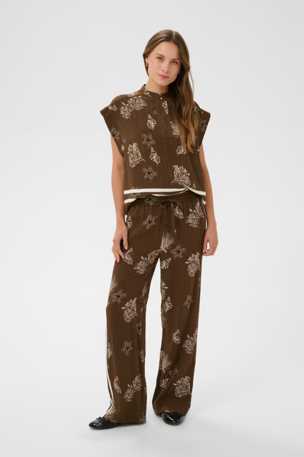 RosashellSZ Trousers Fudge Sea Shell / Brown