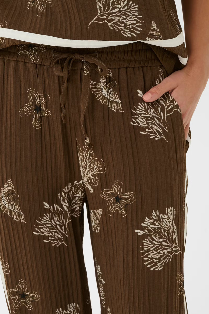 RosashellSZ Trousers Fudge Sea Shell / Brown