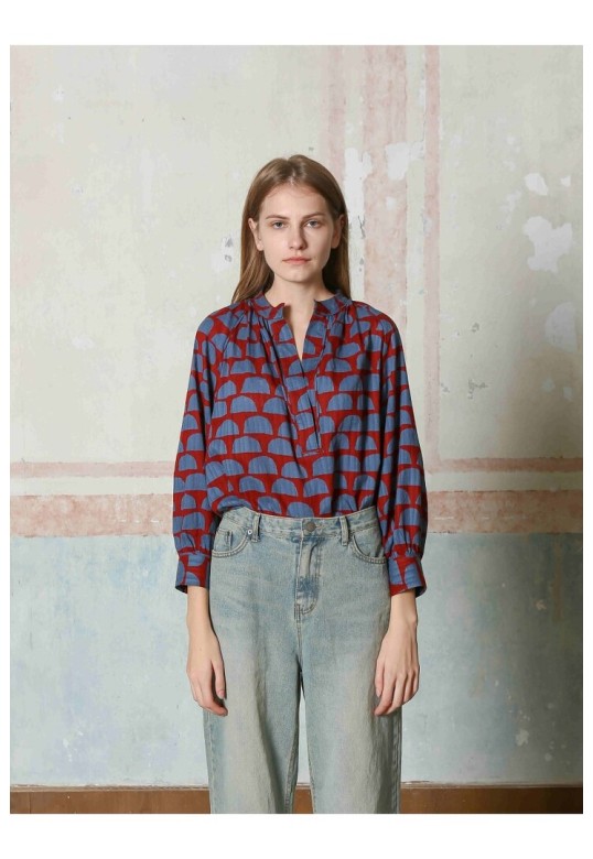 Blouse 24211219 burgundy