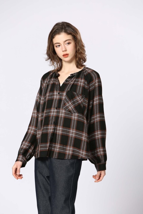 BLOUSE S25219275 BLACK