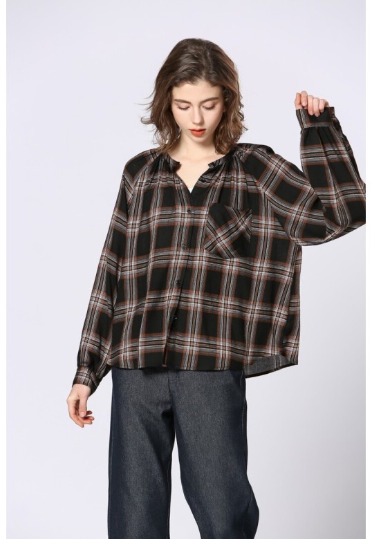 BLOUSE S25219275 BLACK