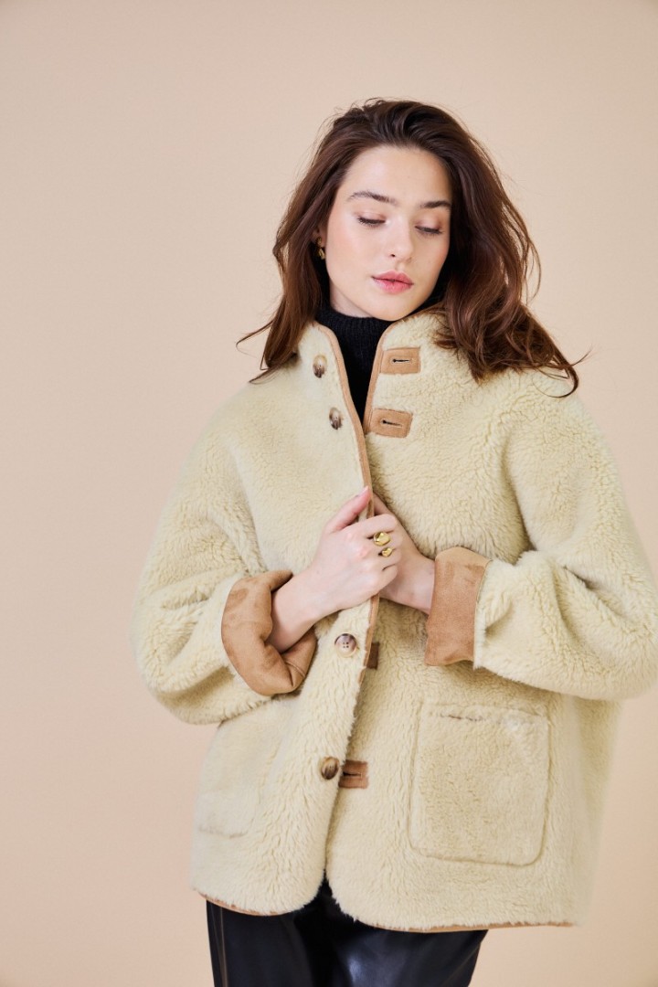JACKET S25259294 BEIGE