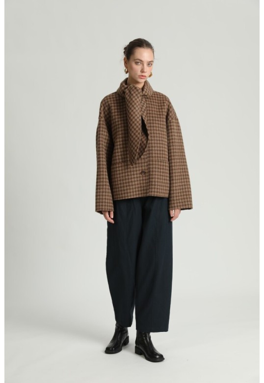 JACQUES cashmere wool JACKET Brown
