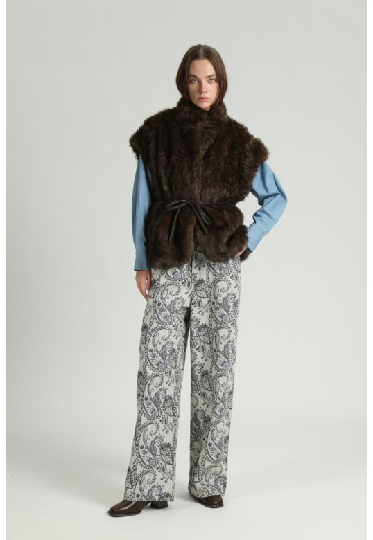 JULIETTE GILET S26259175 BROWN