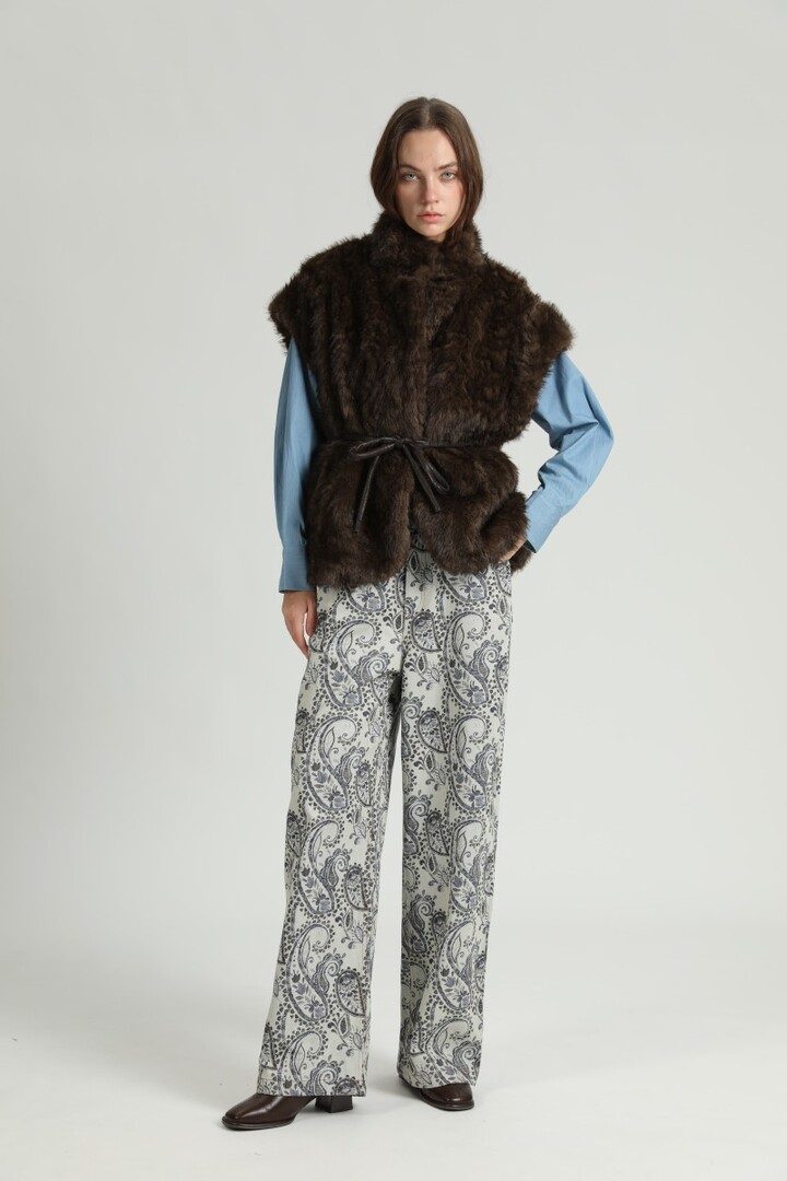 JULIETTE GILET S26259175 BROWN
