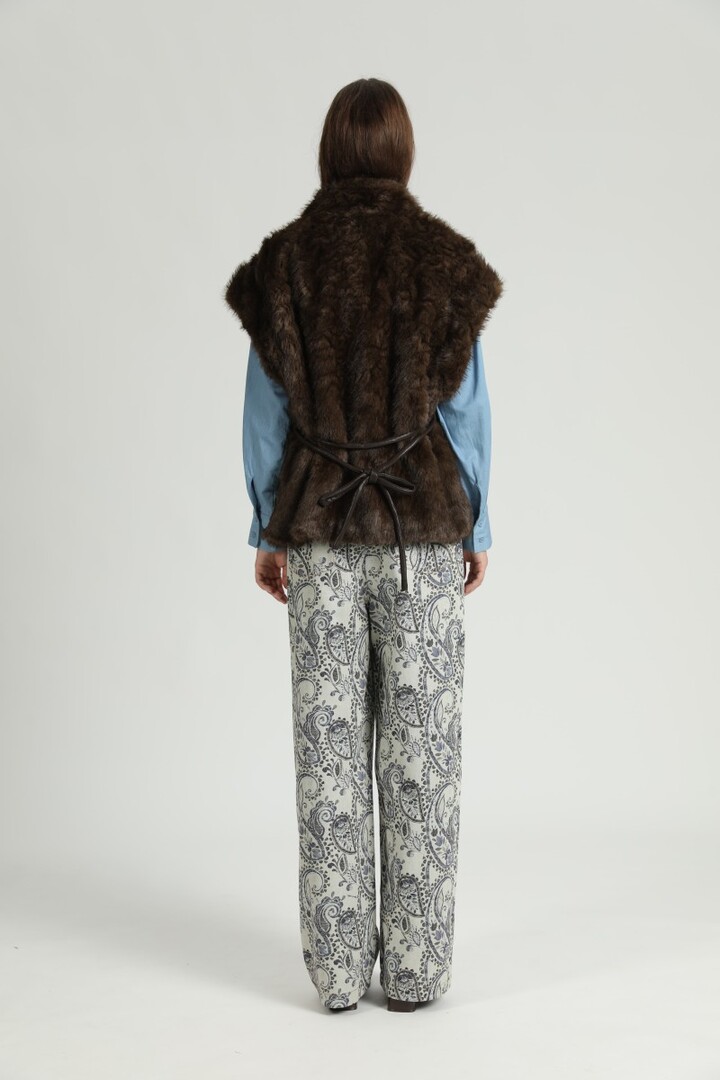 JULIETTE GILET S26259175 BROWN