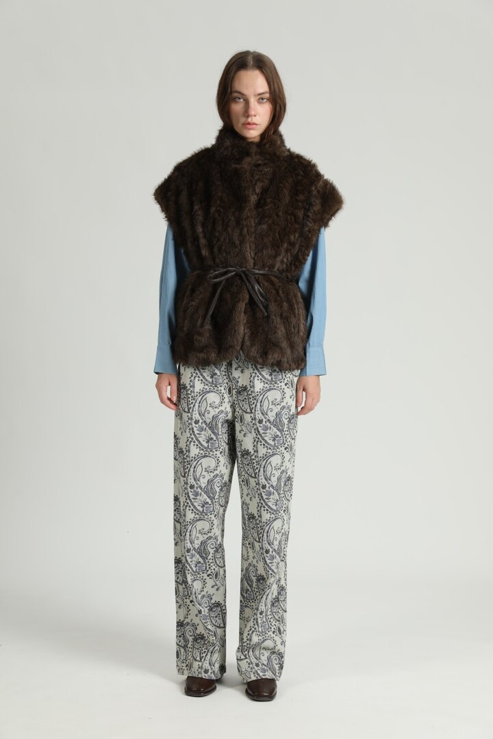 JULIETTE GILET S26259175 BROWN