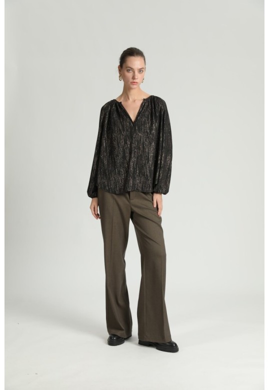 TESS BLOUSE S26211230 BRONZE