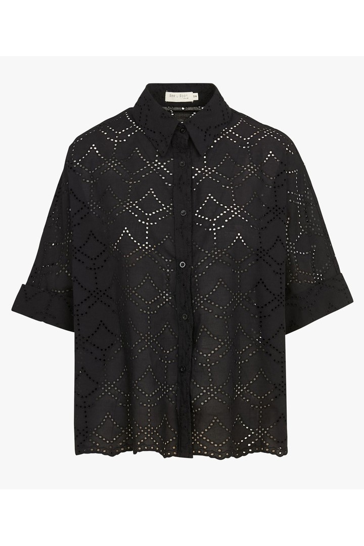 BLOUSE S25111207 BLACK