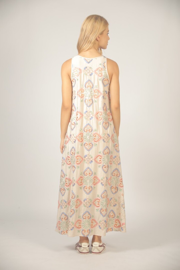 DRESS S26121266 BEIGE