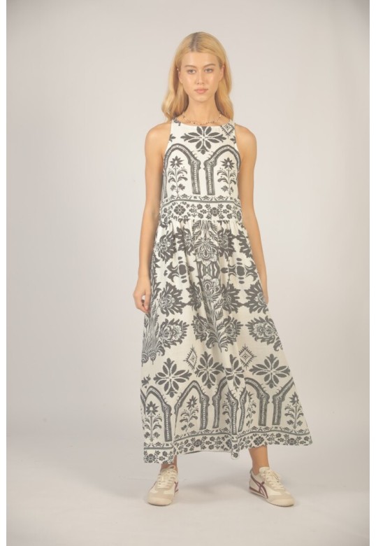 DRESS S26127117 OFFWHITE