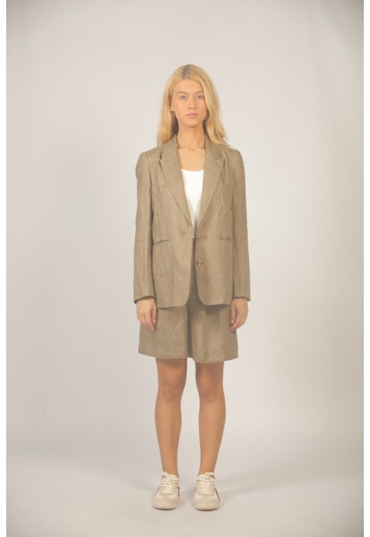 LINEN JACKET S26151132 BEIGE