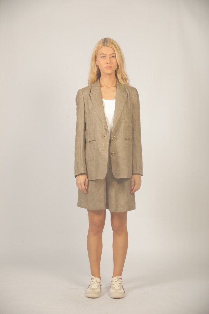 LINEN JACKET S26151132 BEIGE