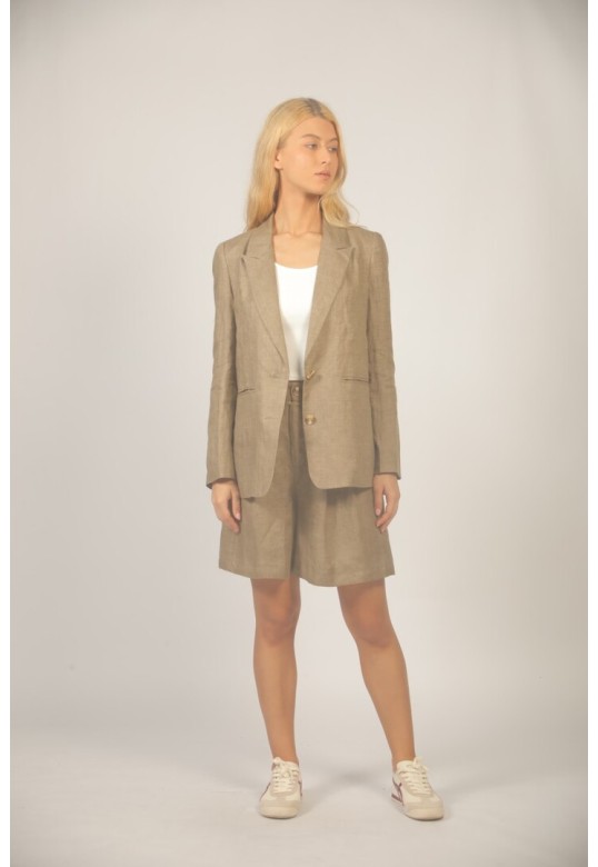 LINEN JACKET S26151132 BEIGE