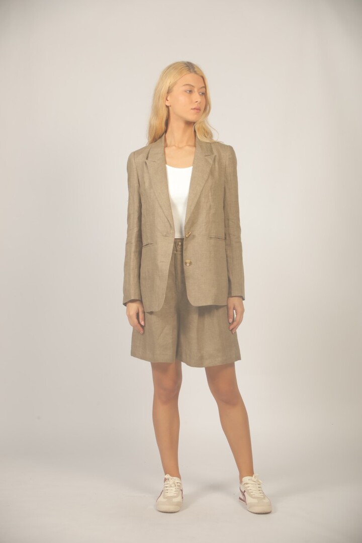 LINEN JACKET S26151132 BEIGE