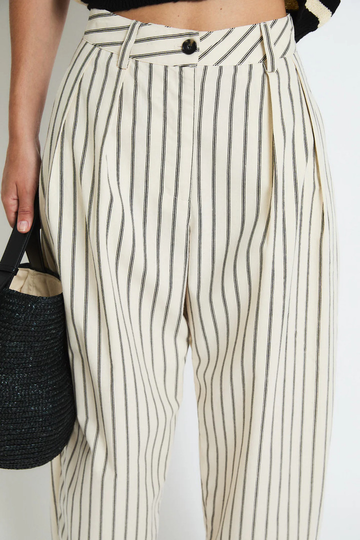 RAYA STRIPES BLACK TROUSERS