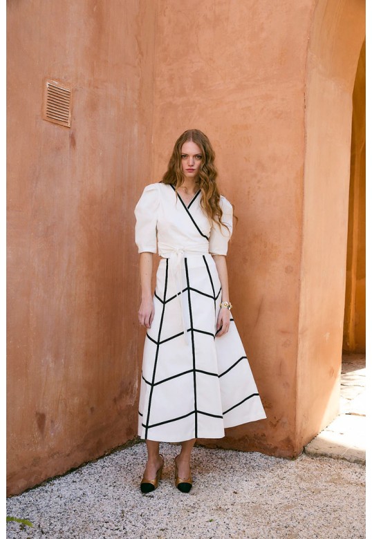 ESPIGA COTTON ECRU SKIRT