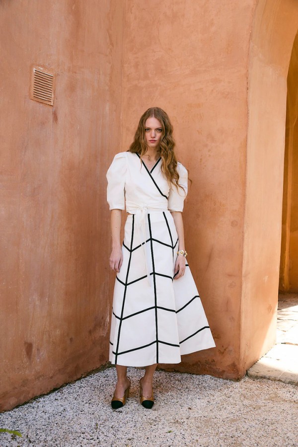 ESPIGA COTTON ECRU SKIRT