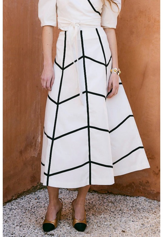 ESPIGA COTTON ECRU SKIRT