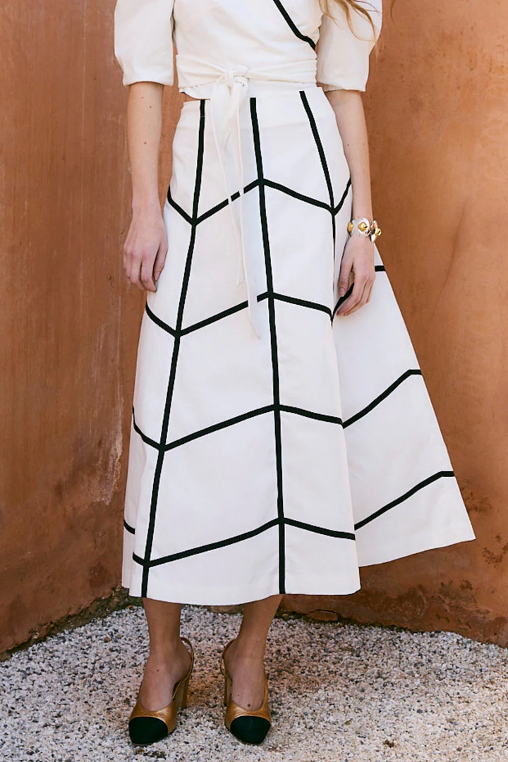 ESPIGA COTTON ECRU SKIRT