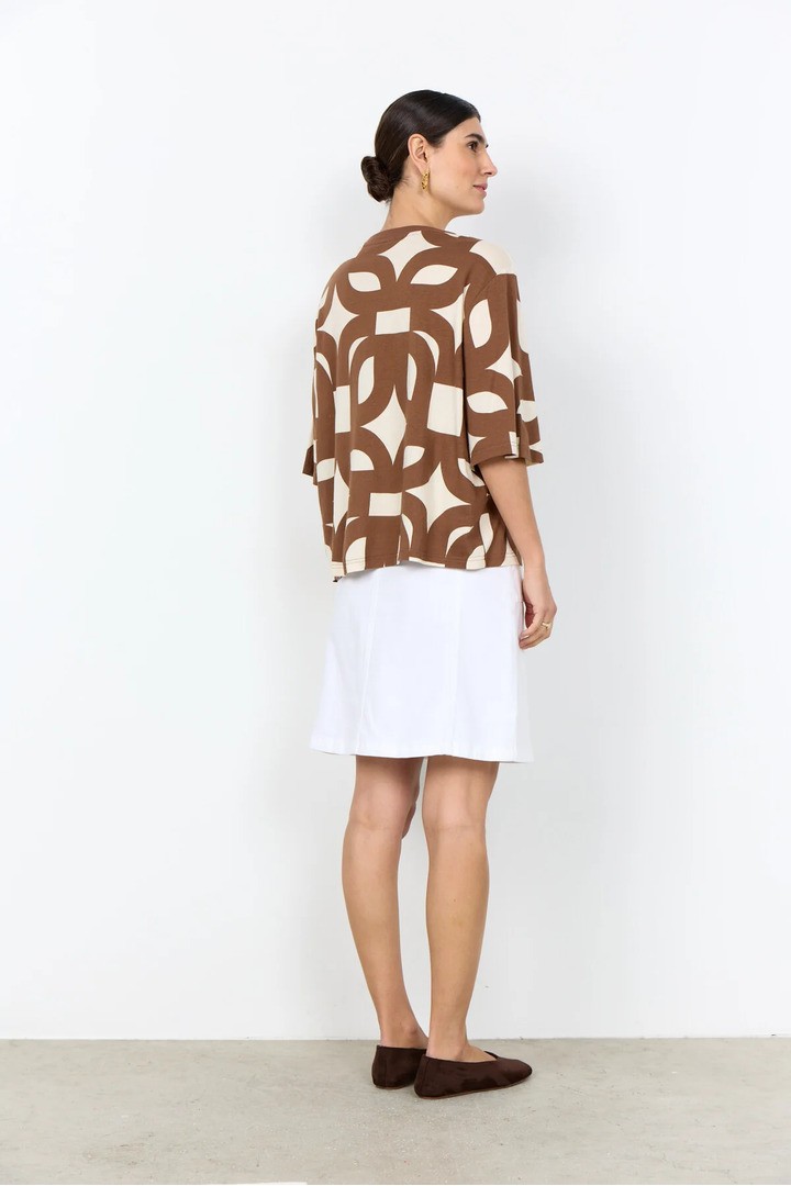 FELICITY AOP 541 T-shirt Brown