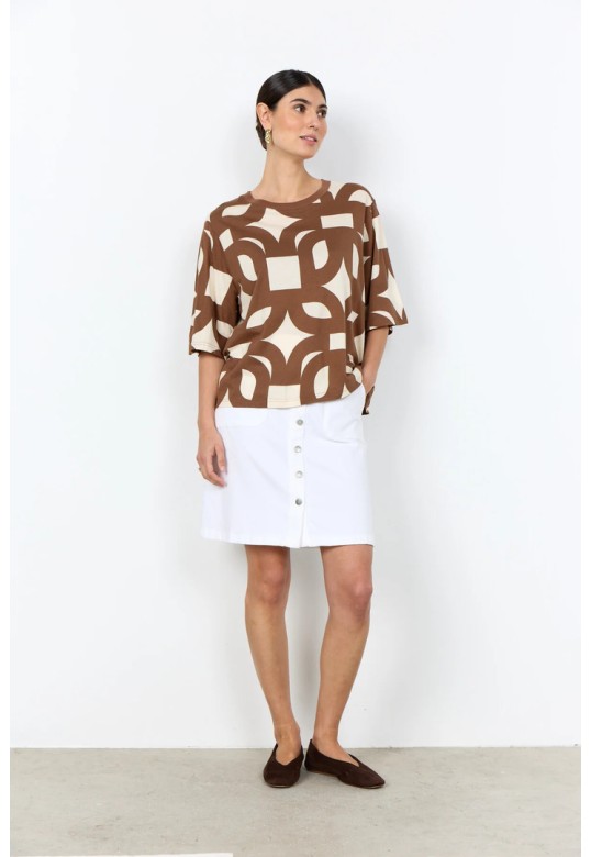 FELICITY AOP 541 T-shirt Brown