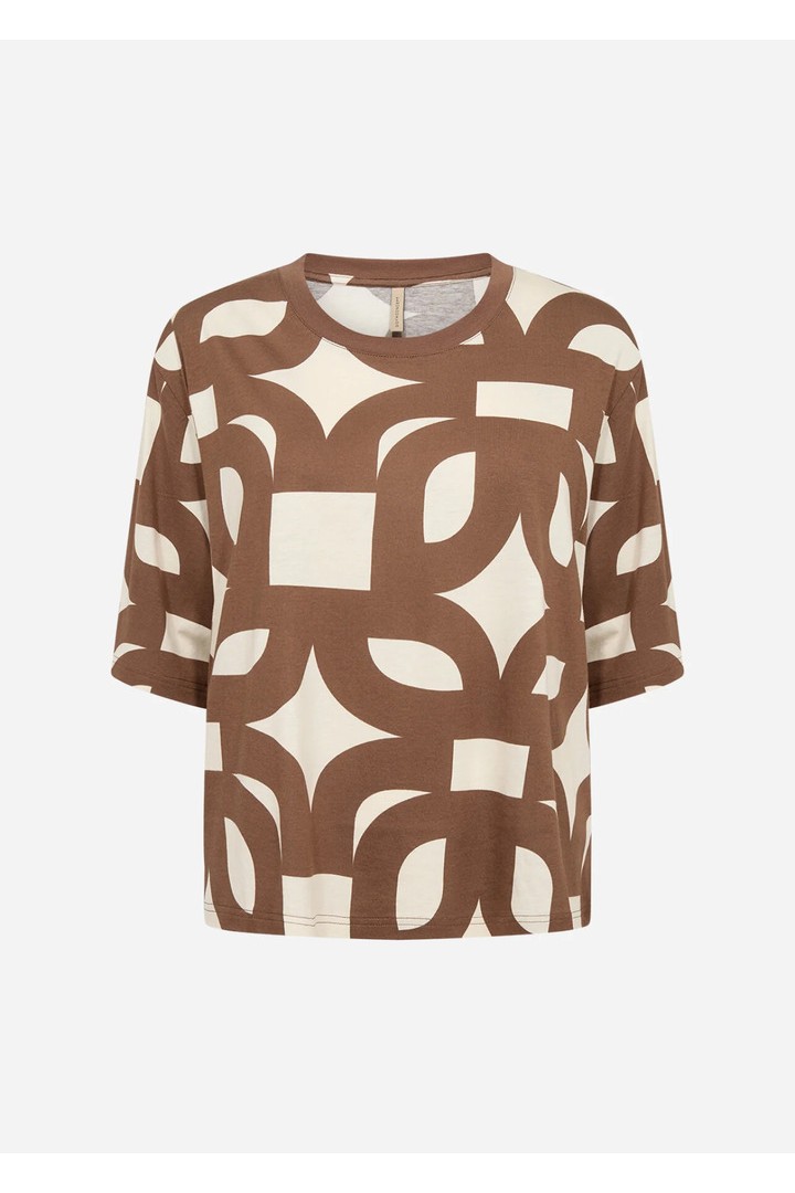 FELICITY AOP 541 T-shirt Brown