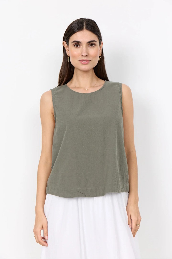 CISSIE 56 Top Dark green